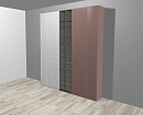 Концептуальный распашной шкаф, фасад VERTA &amp; ONIT
