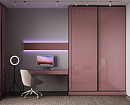 Шкаф-купе в кабинет – фасад LATTI, цвет «Мусс»