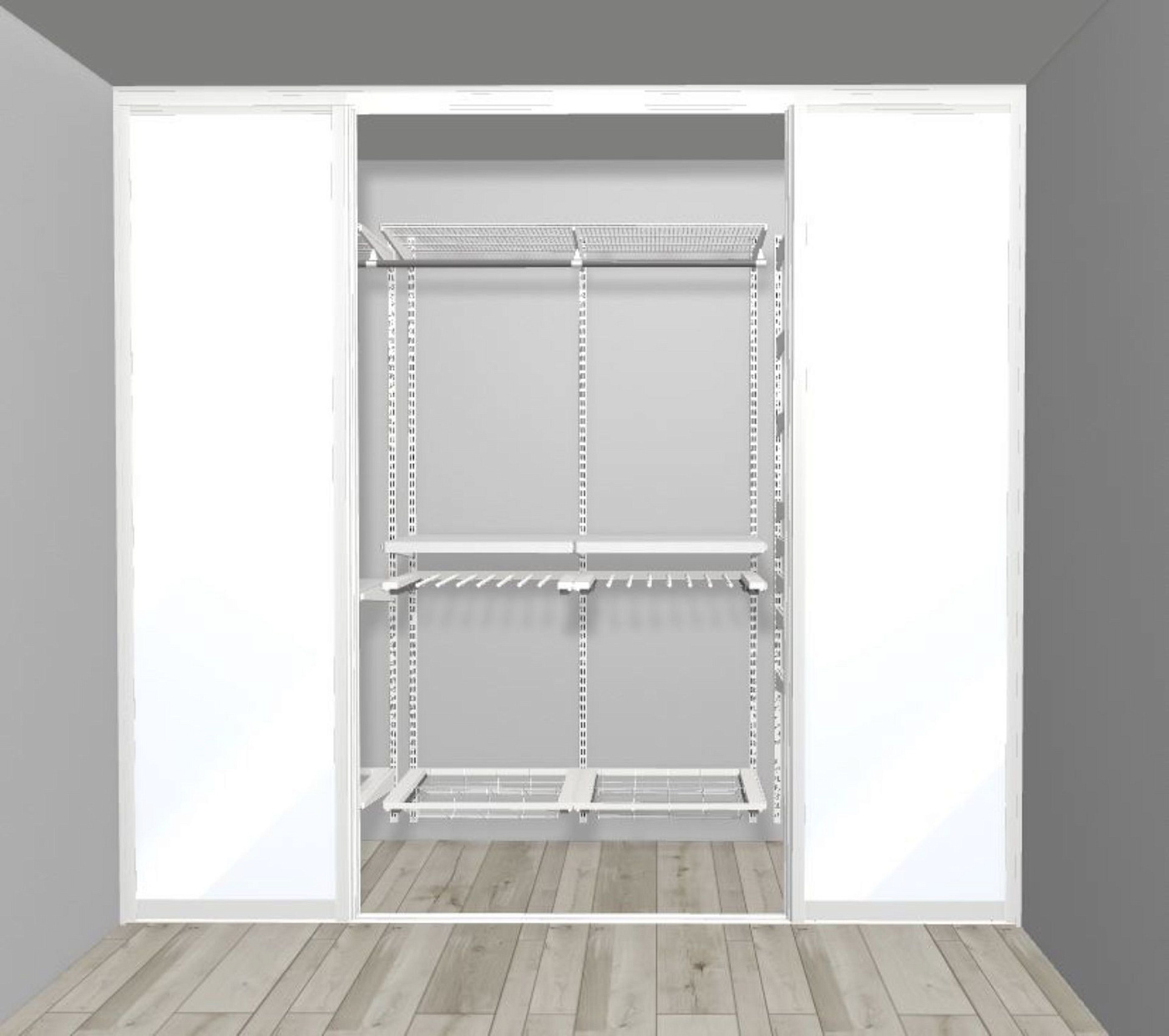 Встроенный шкаф-купе – «стекло Бронза»